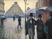 Gustave Caillebotte Paris Street Rainy Day Spain oil painting artist